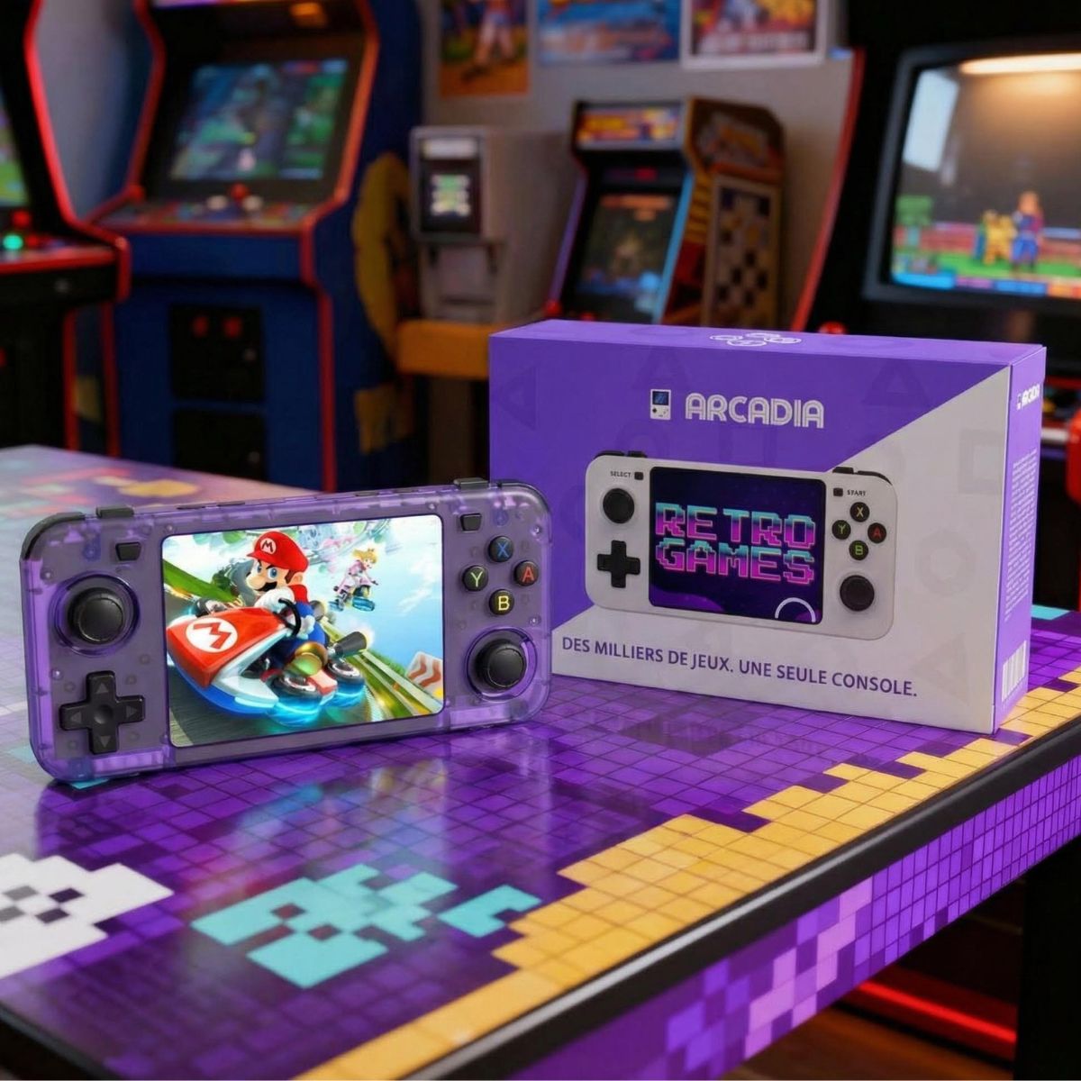 Console De Jeux Rétro Portable - EDITION PREMIUM V2 - ARCADIA®