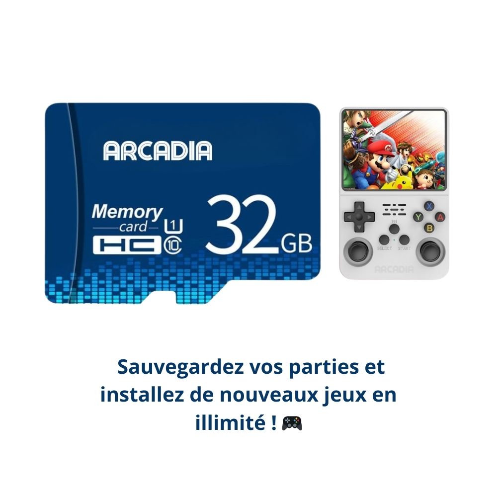 Carte SD conçue pour la console Retro Arcadia®