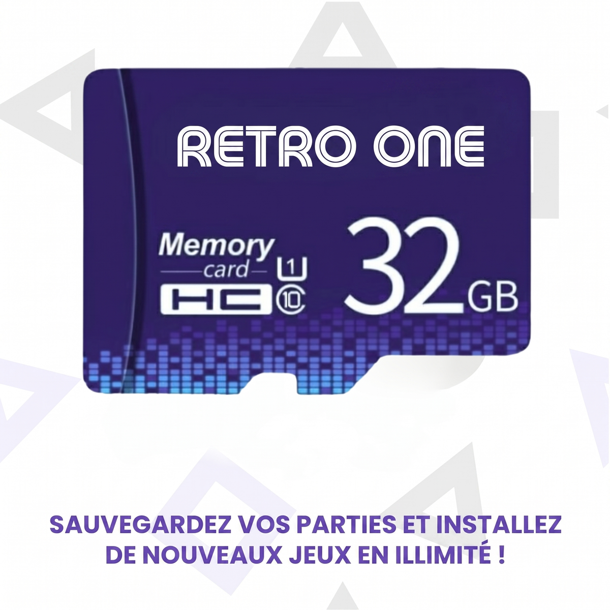 Carte SD pour console Retro One™ — jeux rétro illimités