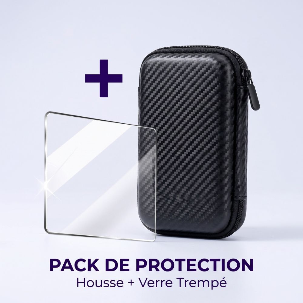 Pack boîtier anti-choc et verre trempé Retro One™ — vue produit