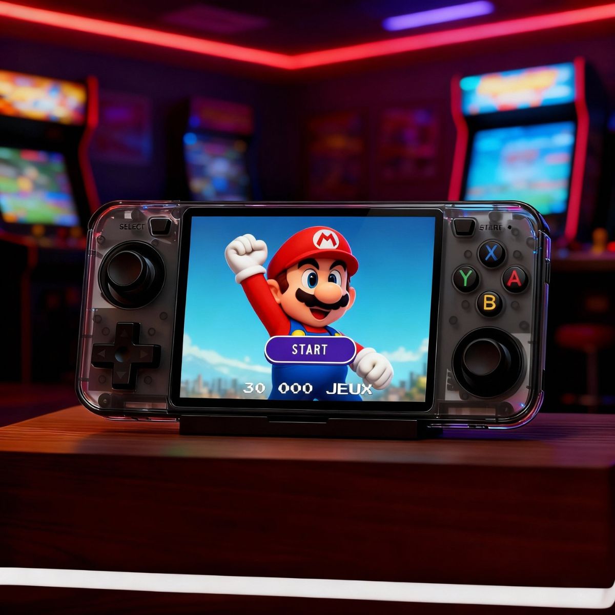 Console Retro One™ H Edition Premium — détail boutons et joysticks