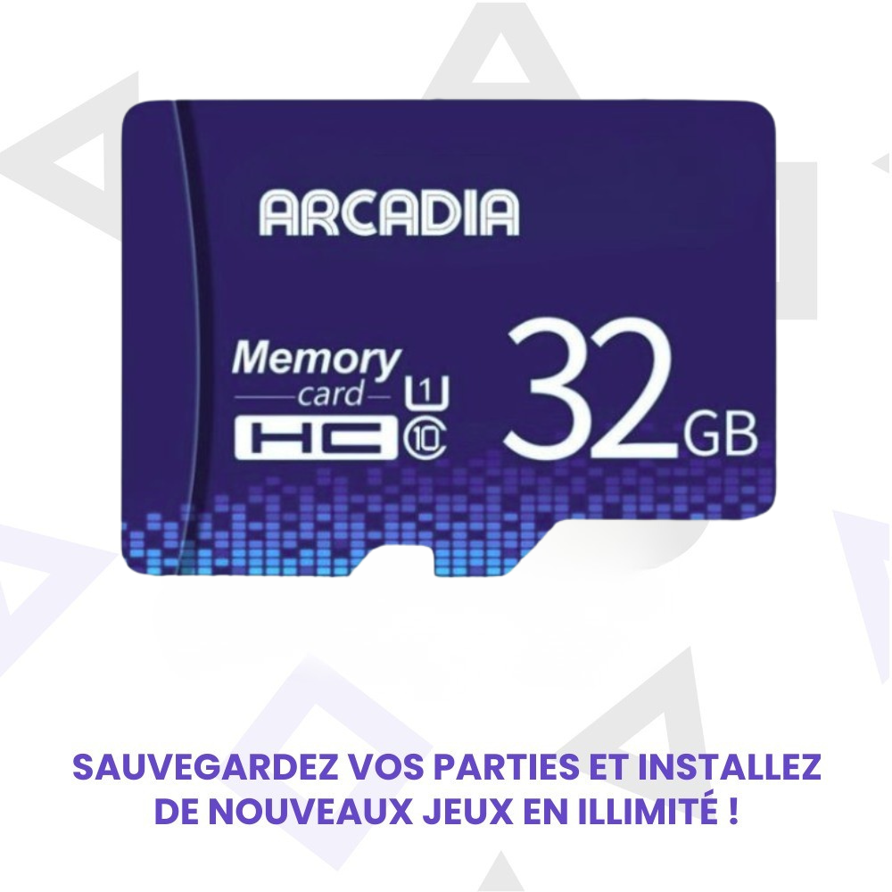 Carte SD conçue pour la console Retro Arcadia®