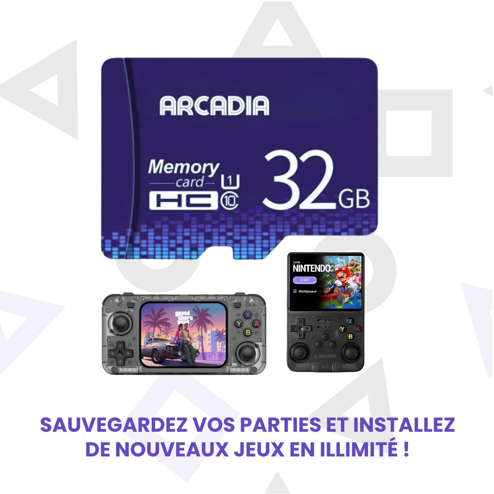 Carte SD conçue pour la console Retro Arcadia®